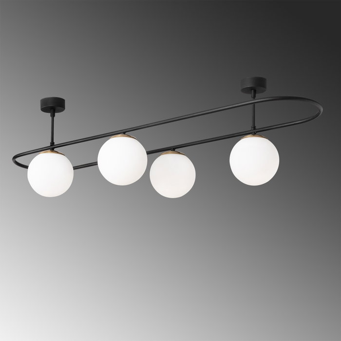 Opviq Lámpara de araña Abaküs - 4891 Blanco y Negro